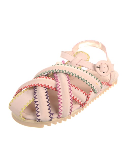 Farm Rio Neoprene Whipstitch Trim Gladiator Sandals