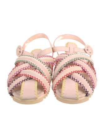 Farm Rio Neoprene Whipstitch Trim Gladiator Sandals