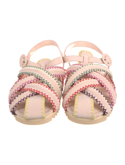 Farm Rio Neoprene Whipstitch Trim Gladiator Sandals