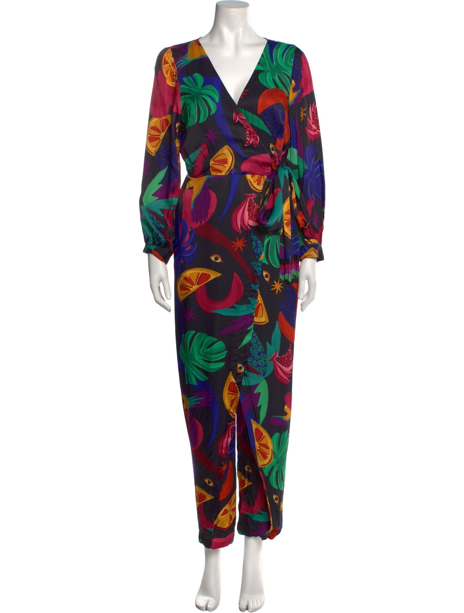 Farm Rio Printed V-Neck Jumpsuit w/ Tags