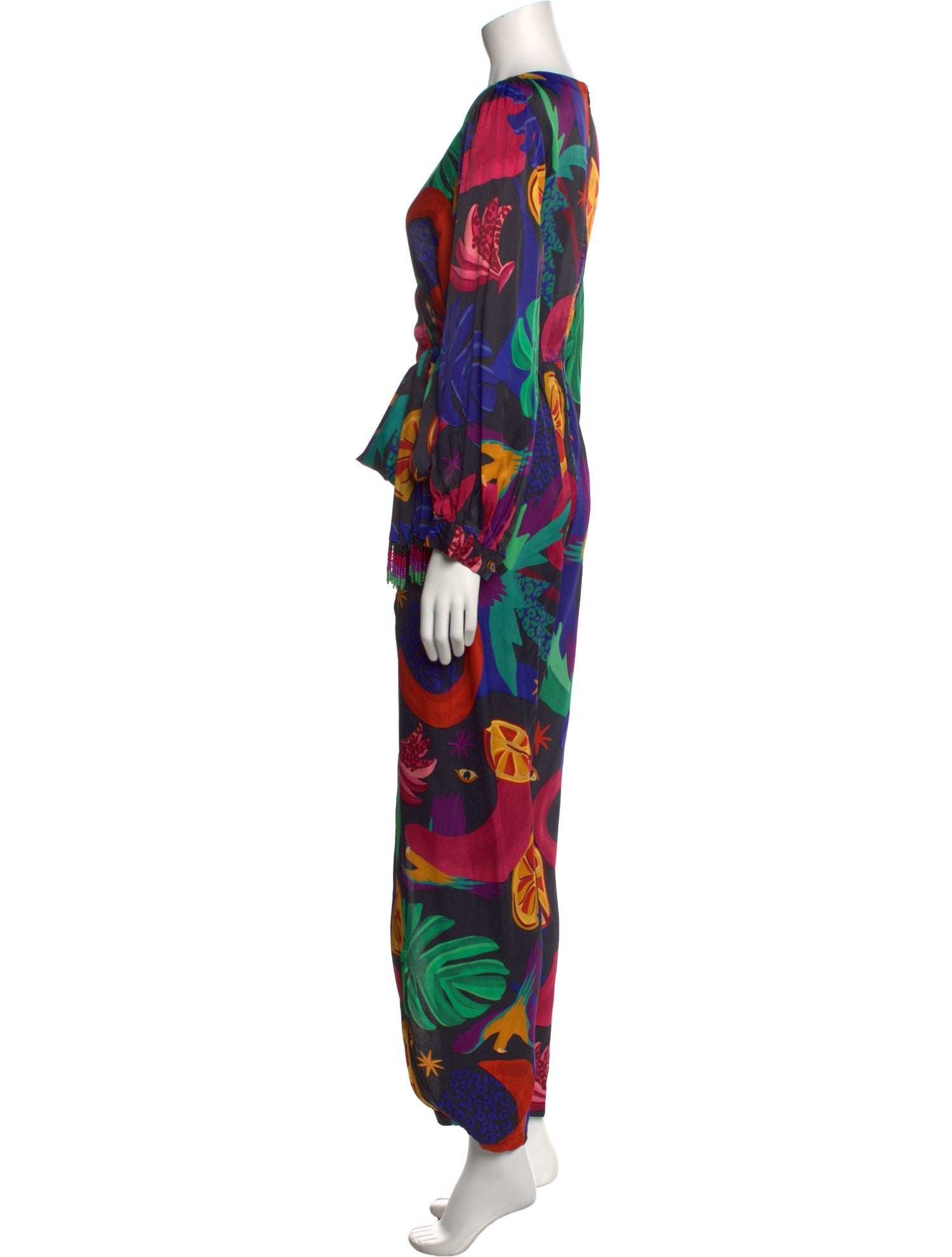 Farm Rio Printed V-Neck Jumpsuit w/ Tags