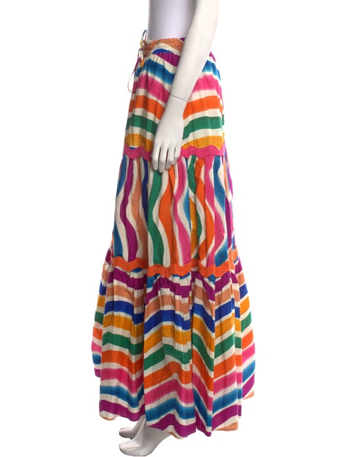 Farm Rio Striped Long Skirt