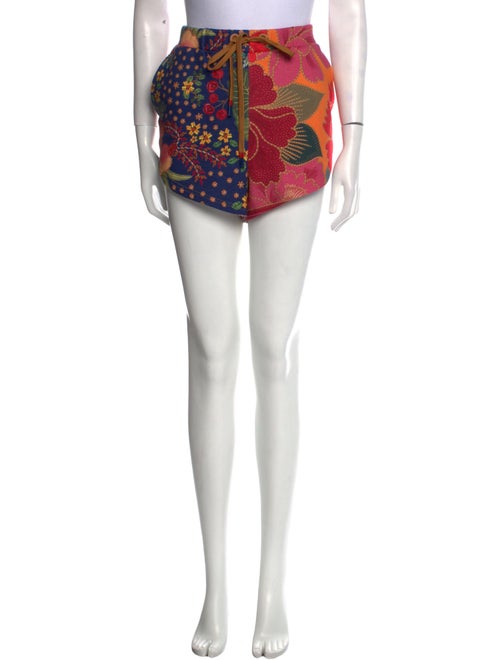 Farm Rio Floral Print Mini Shorts