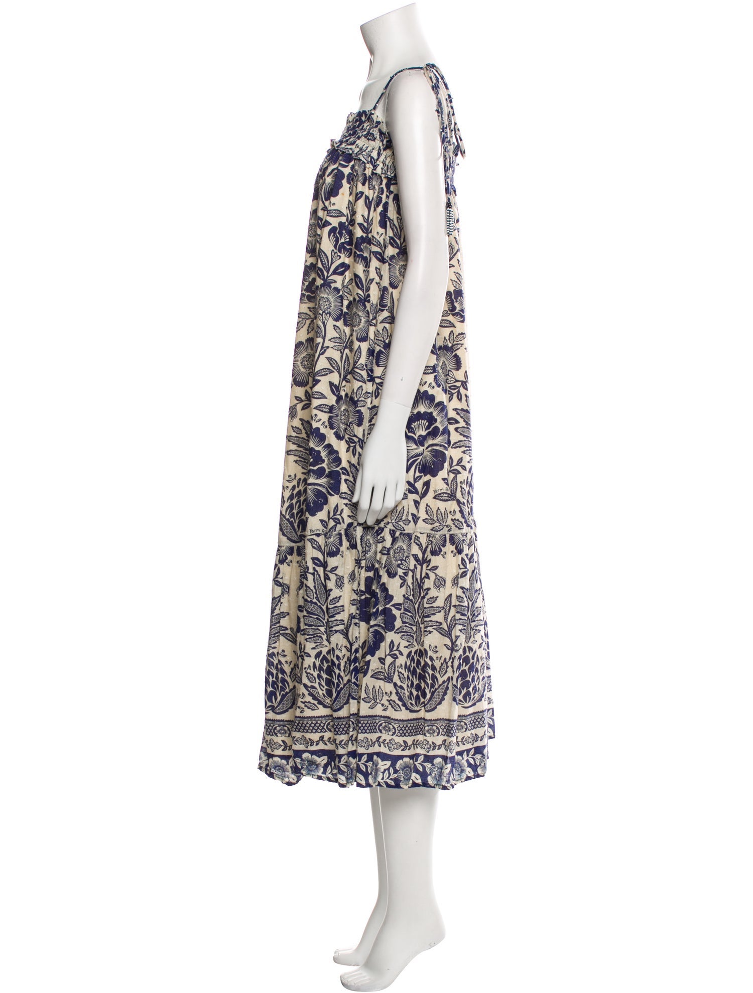 Farm Rio Floral Print Long Dress