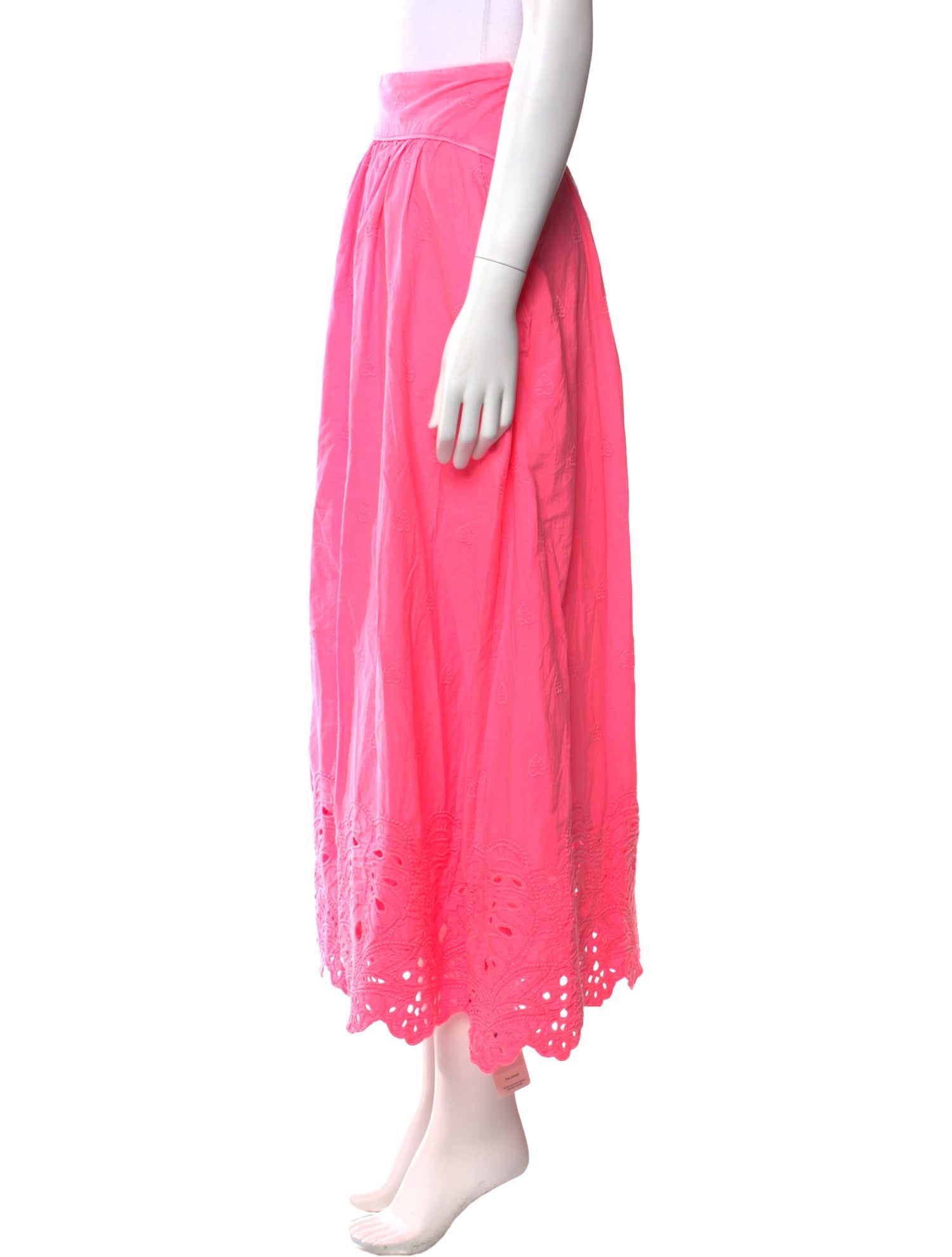 Farm Rio Embroidered Accent Midi Length Skirt