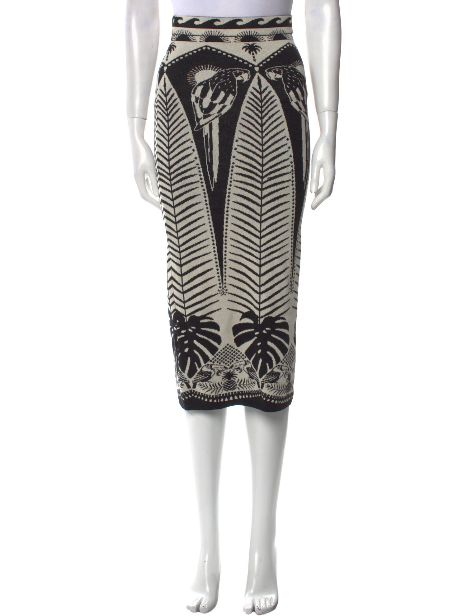 Farm Rio Printed Midi Length Skirt