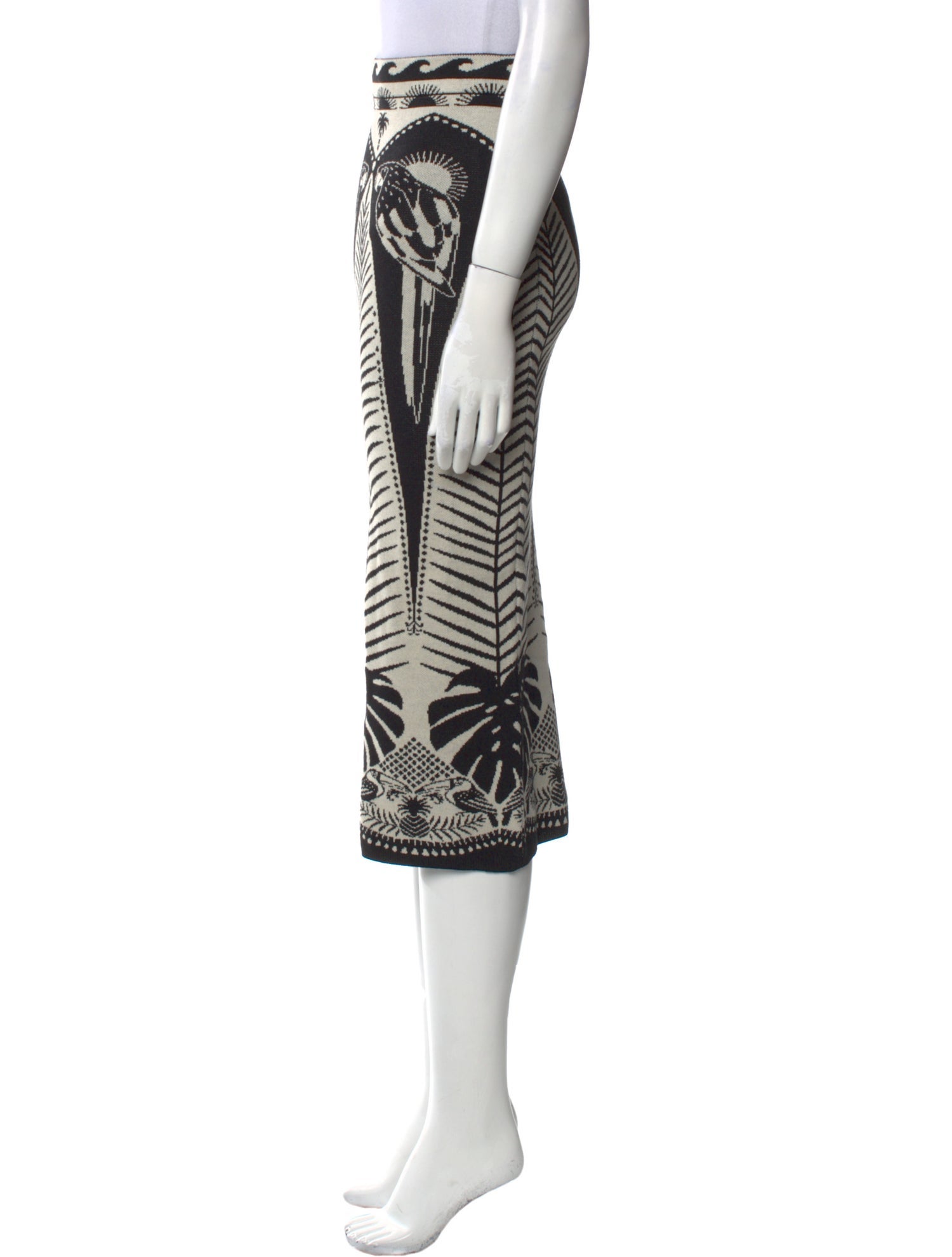 Farm Rio Printed Midi Length Skirt