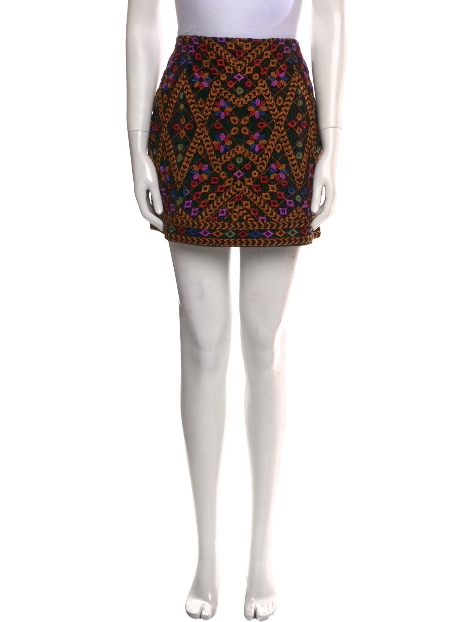 Farm Rio Floral Print Mini Skirt w/ Tags