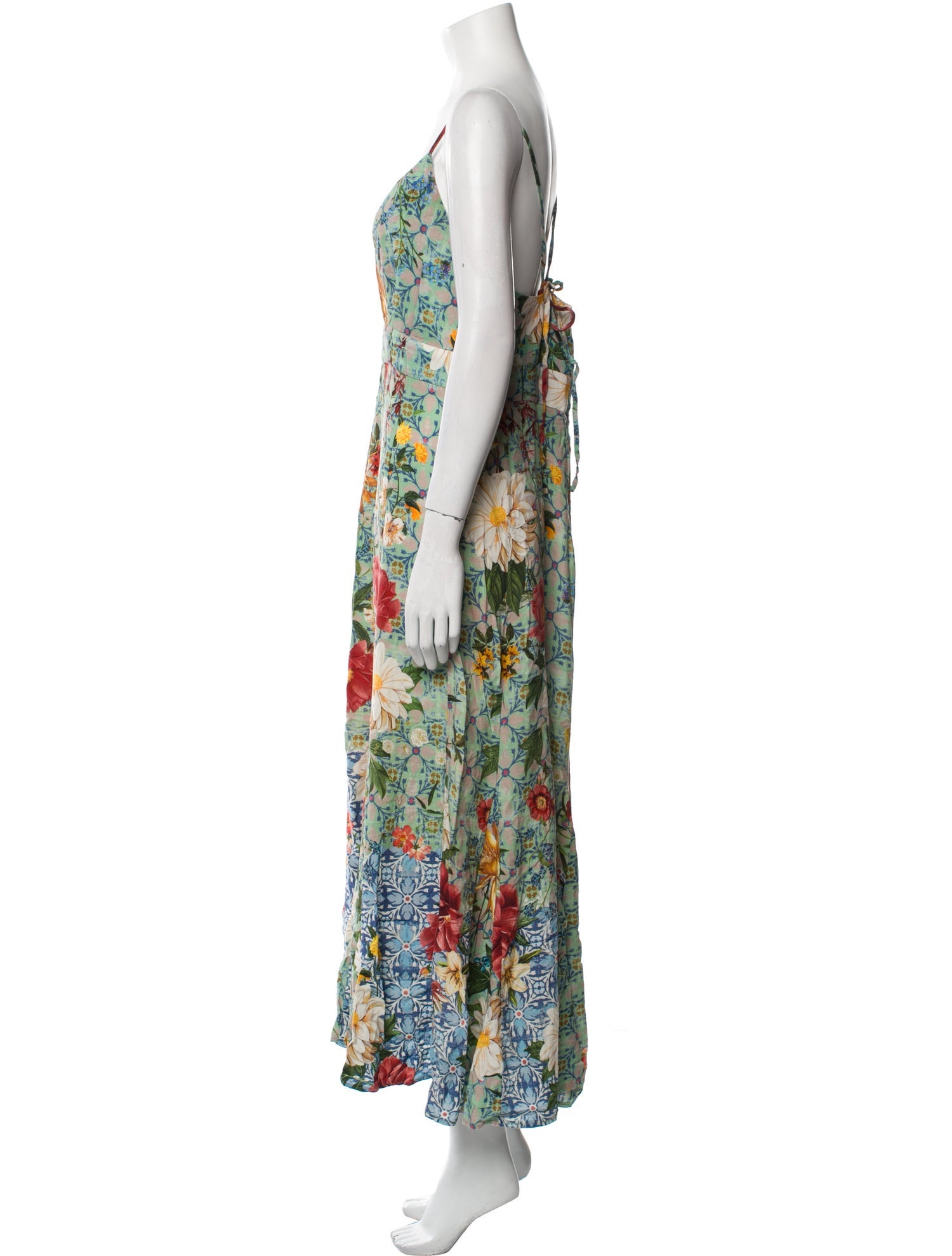 Farm Rio Floral Print Midi Length Dress