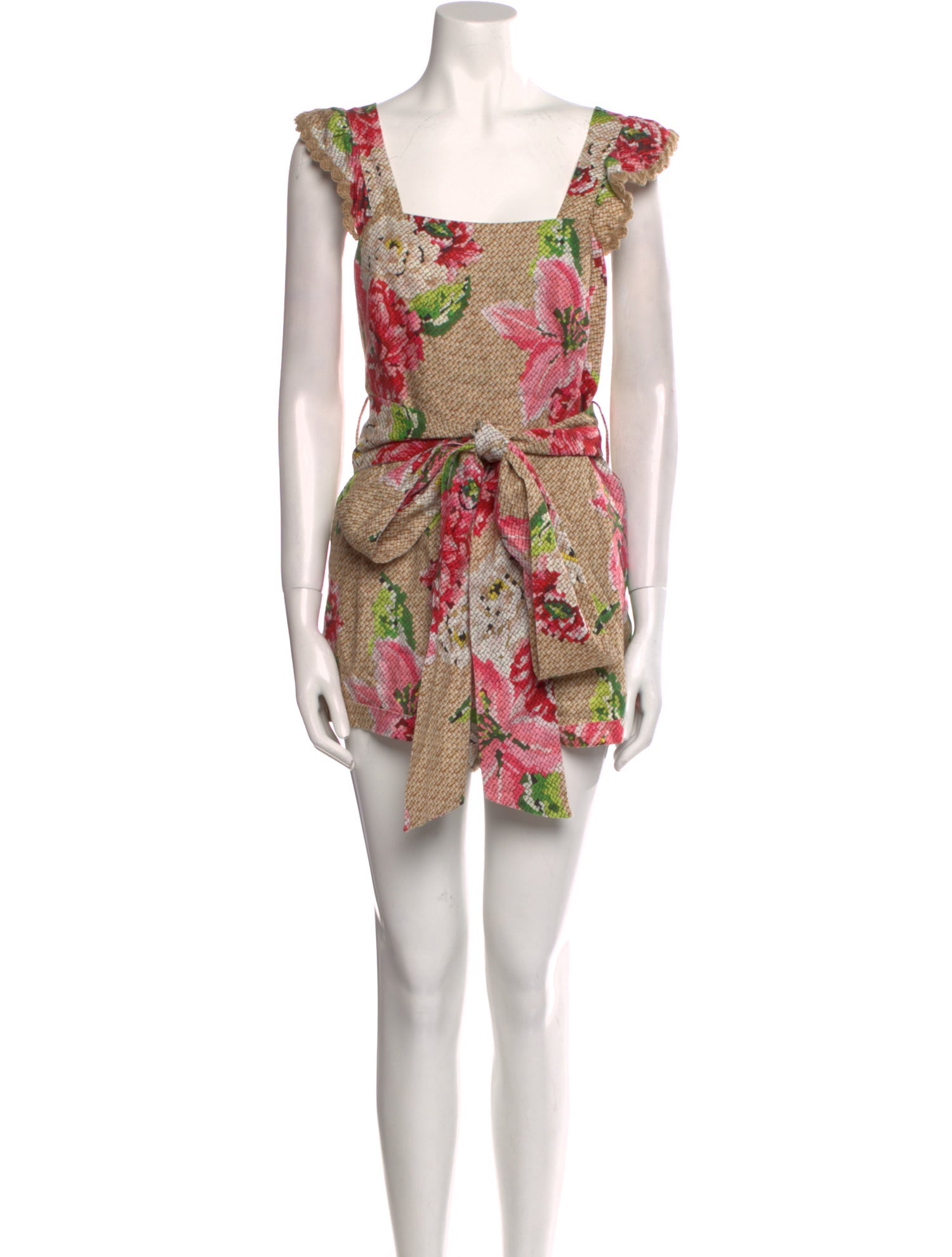 Farm Rio Linen Printed Romper