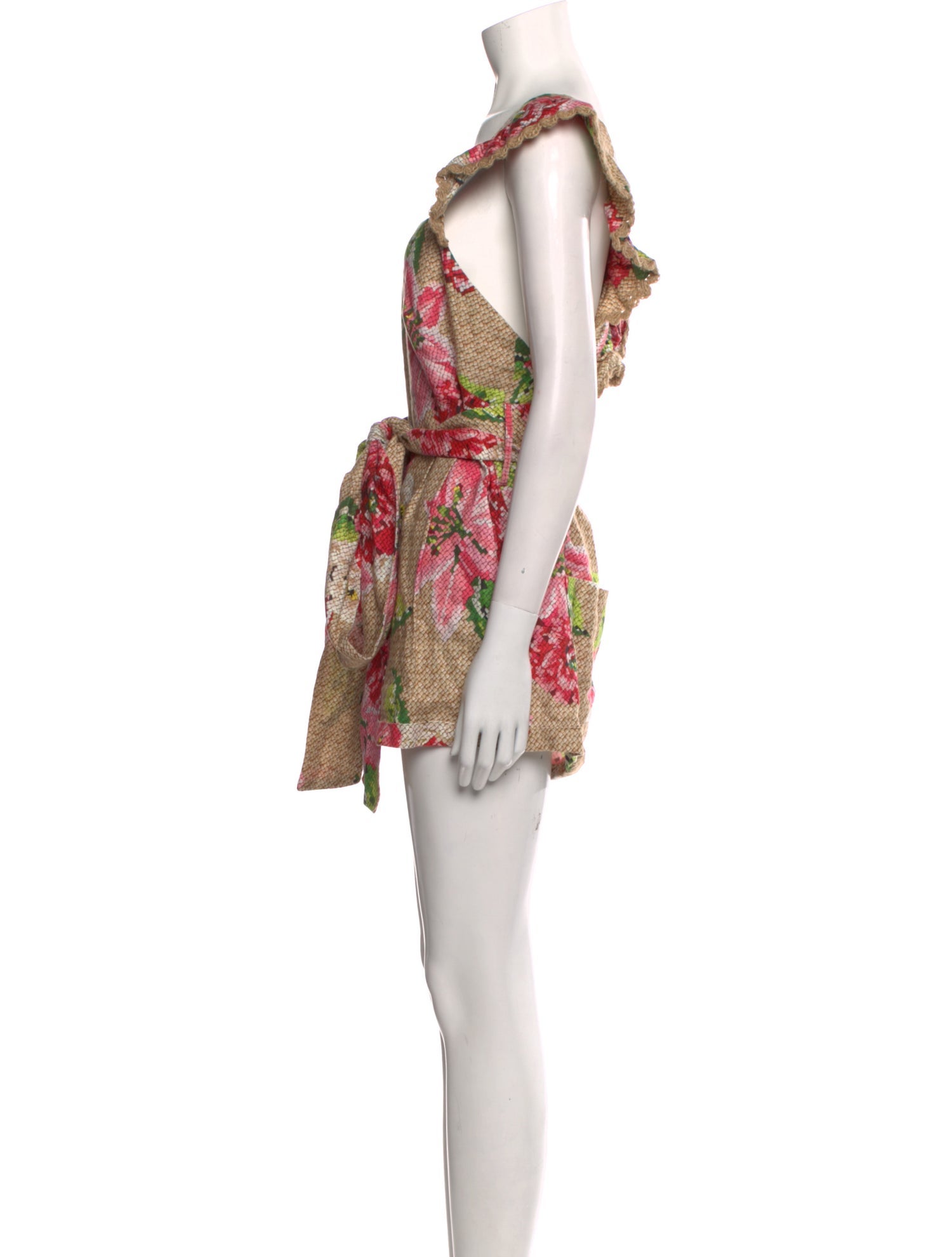 Farm Rio Linen Printed Romper