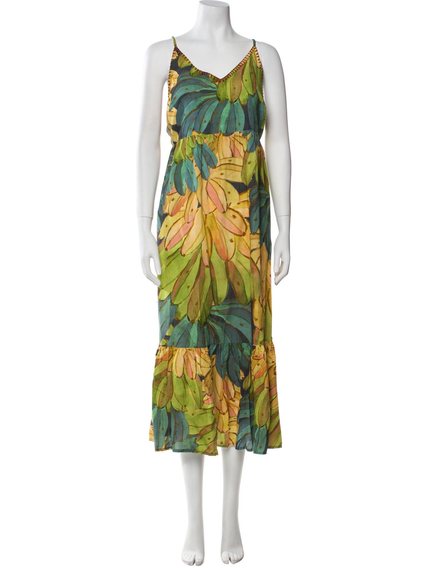 Farm Rio Floral Print Long Dress