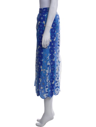 Farm Rio Linen Midi Length Skirt