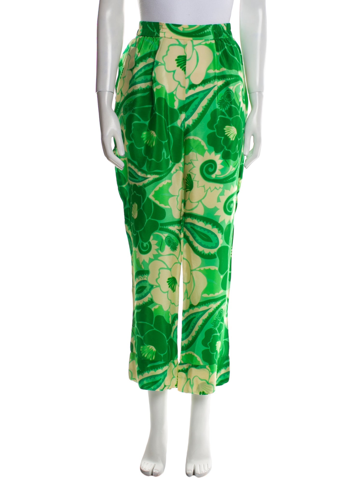 Farm Rio Floral Print Straight Leg Pants