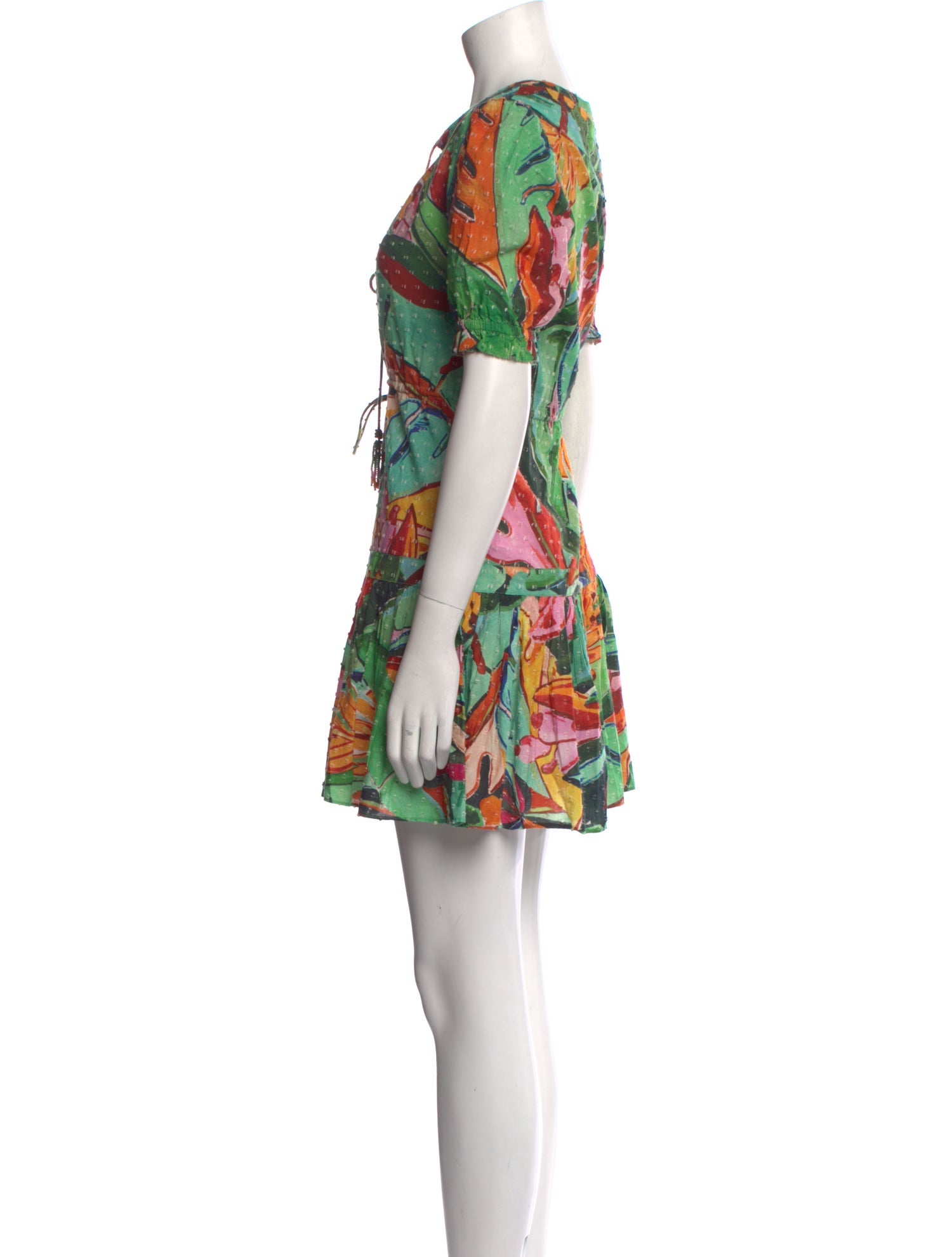 Farm Rio Floral Print Mini Dress
