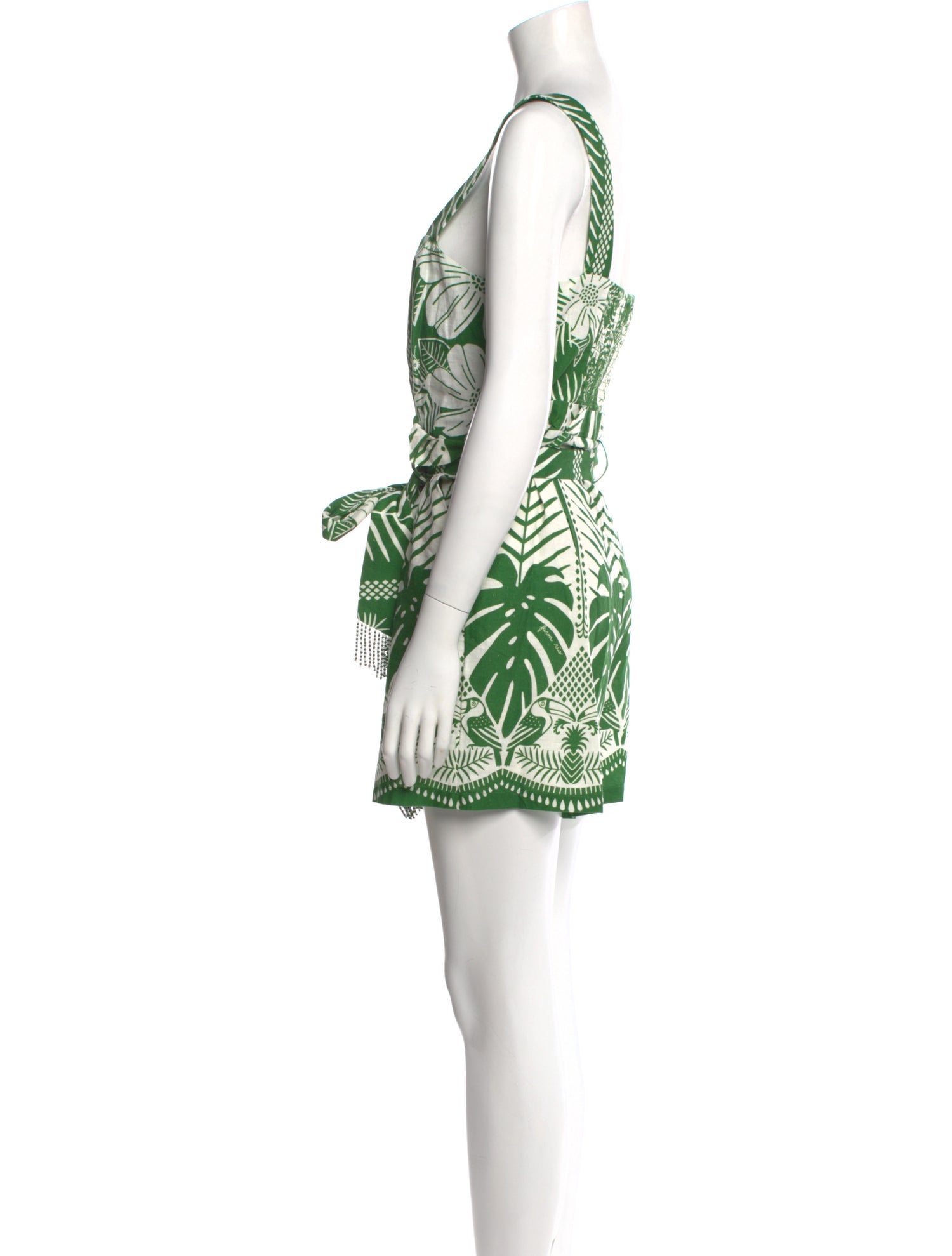 Farm Rio Printed Square Neckline Romper