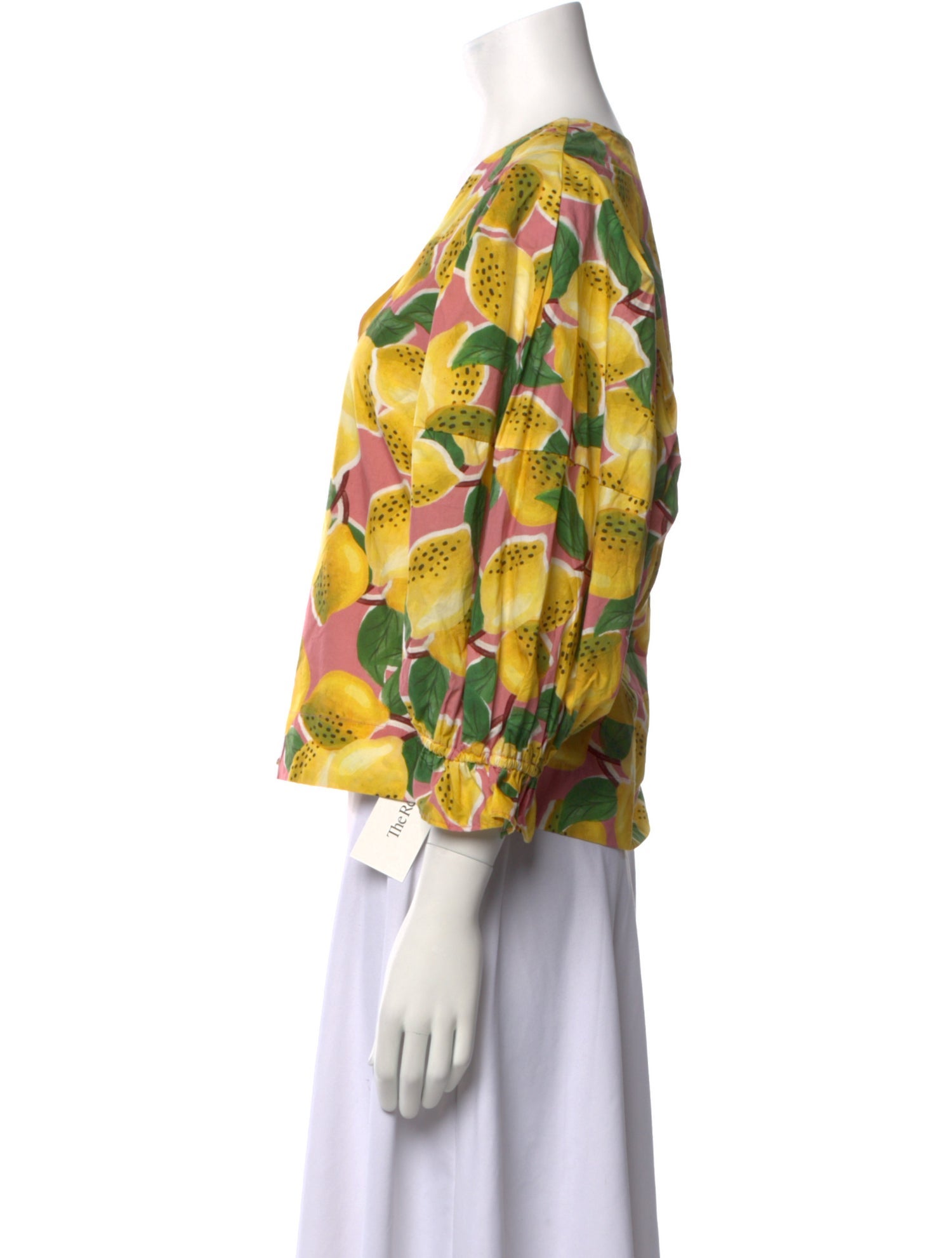 Farm Rio Printed V-Neck Button-Up Top