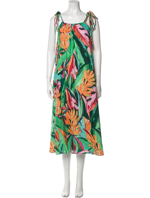 Farm Rio Printed Midi Length Dress