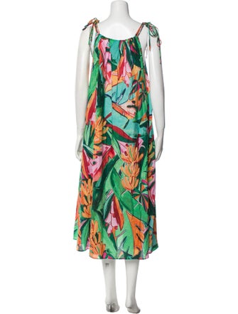 Farm Rio Printed Midi Length Dress