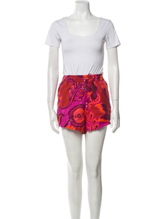 Farm Rio Linen Paisley Print Short Set