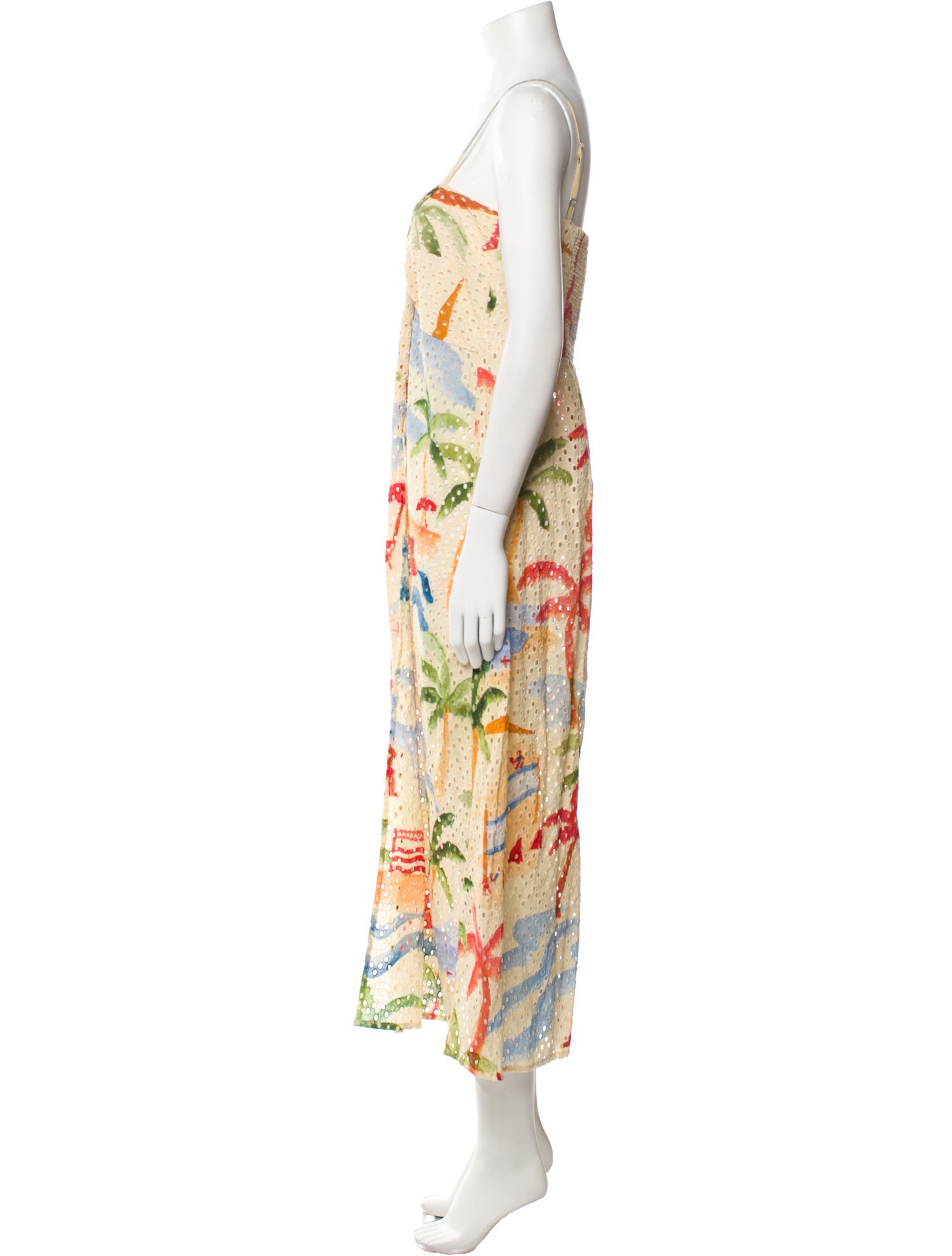 Farm Rio Floral Print Long Dress