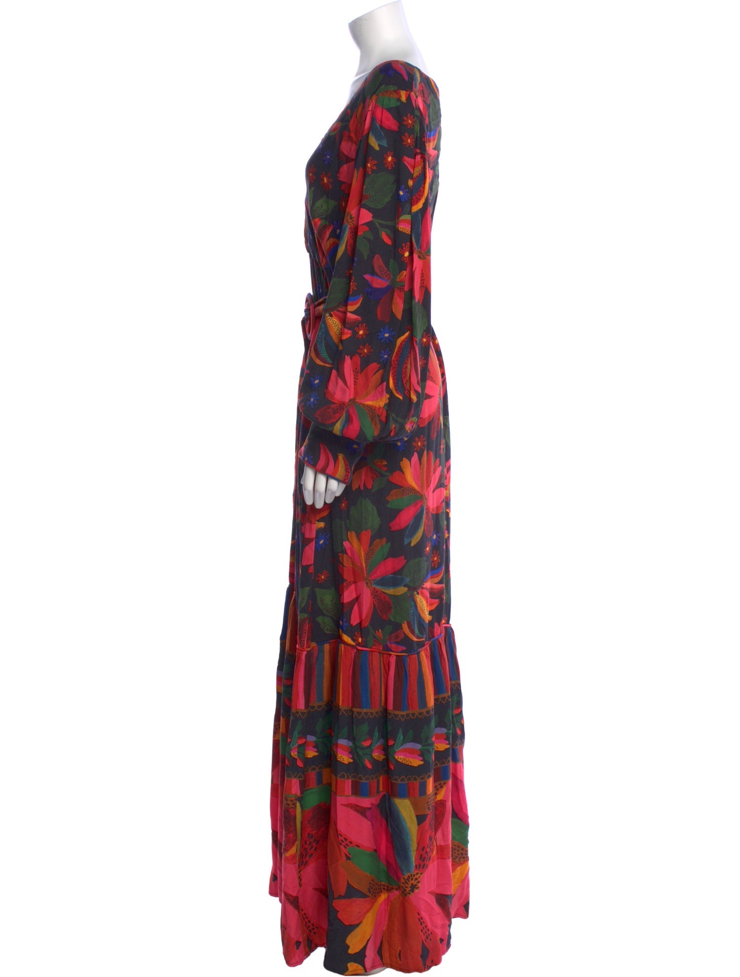 Farm Rio Printed Long Dress