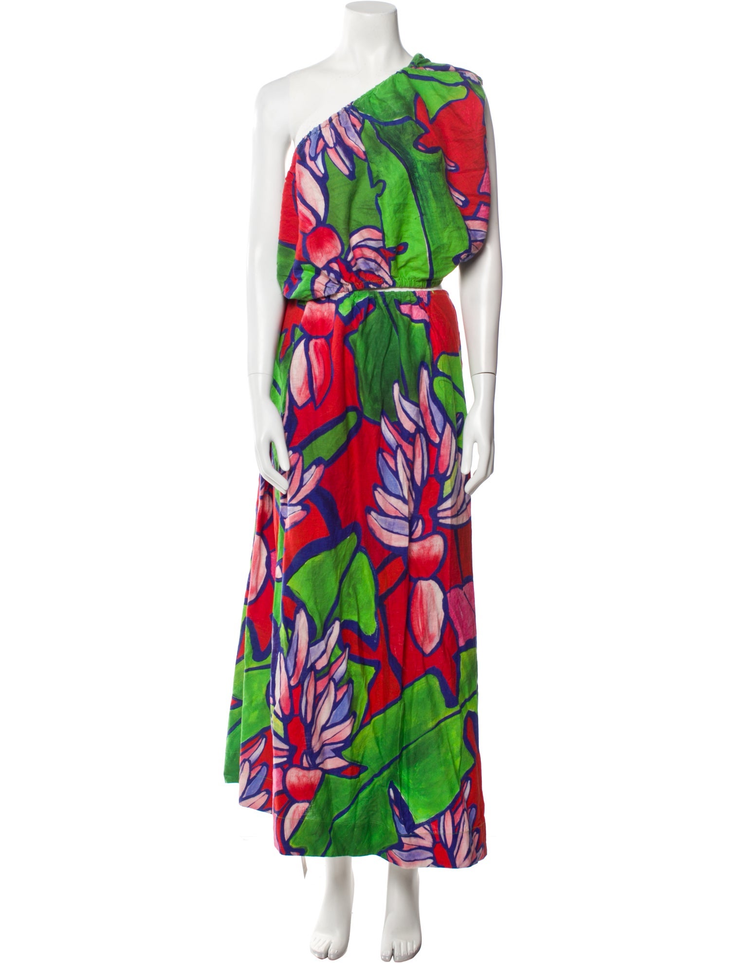 Farm Rio Floral Print Long Dress