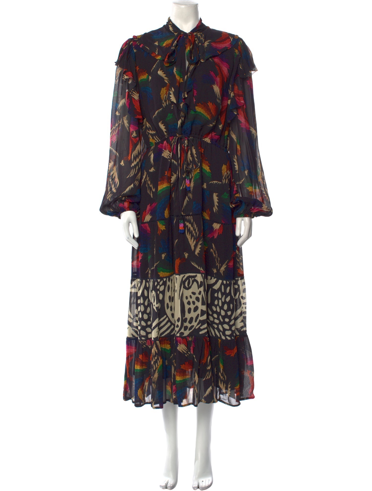 Farm Rio Printed Long Dress