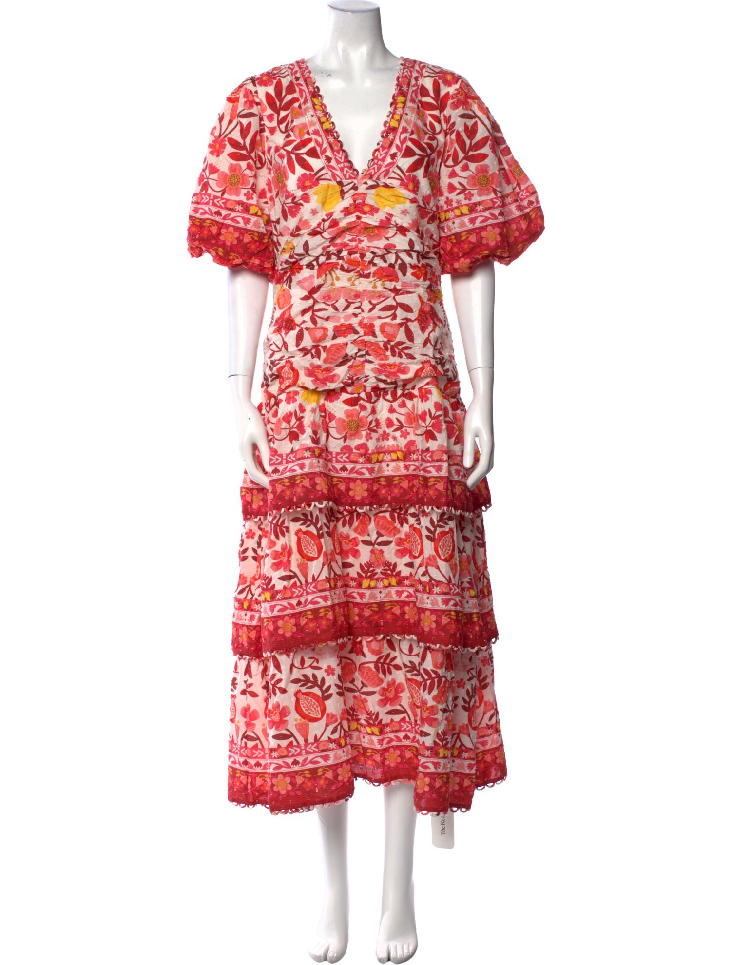 Farm Rio Floral Print Long Dress