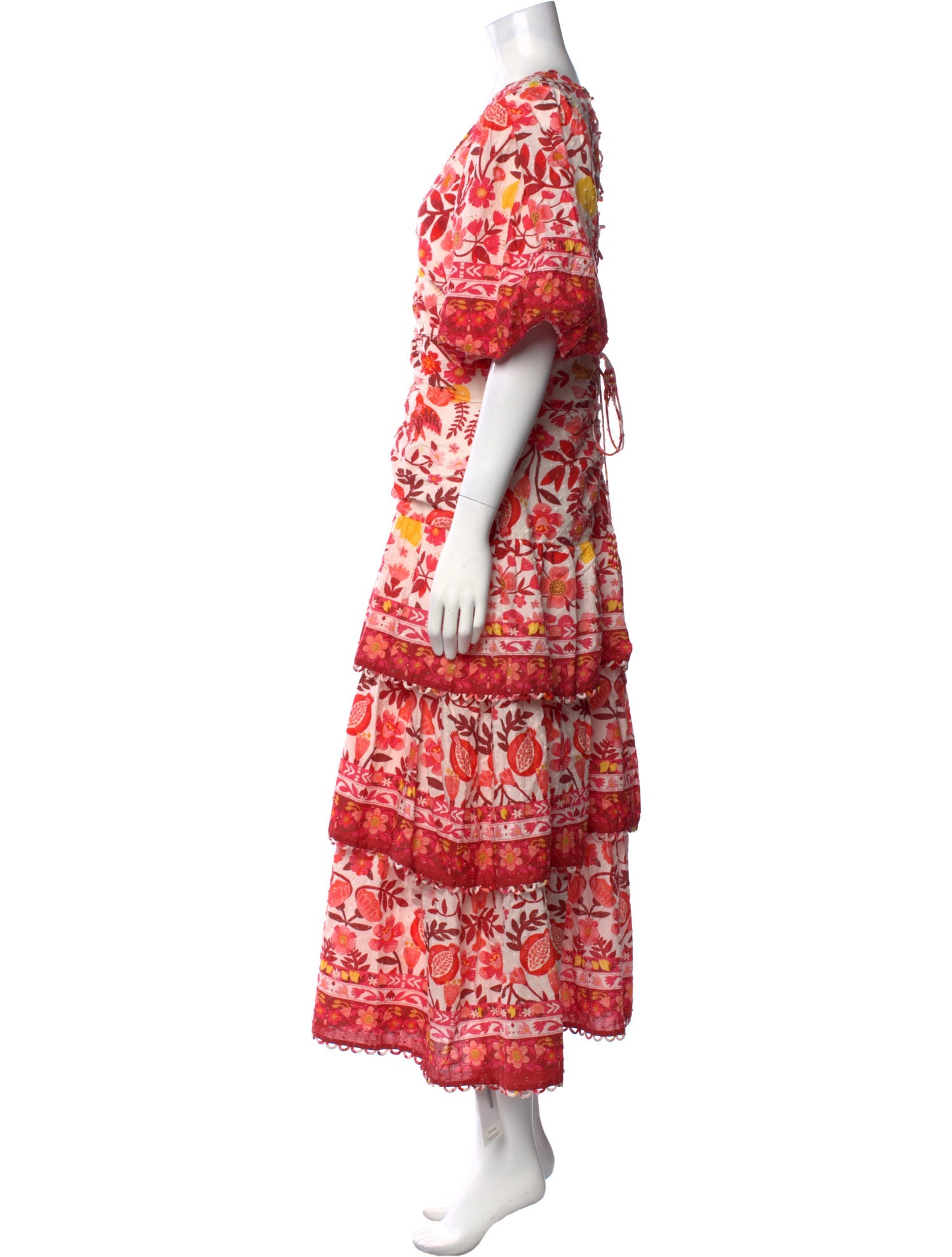 Farm Rio Floral Print Long Dress