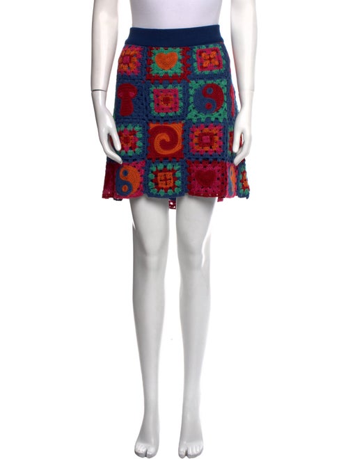 Farm Rio Floral Print Mini Skirt