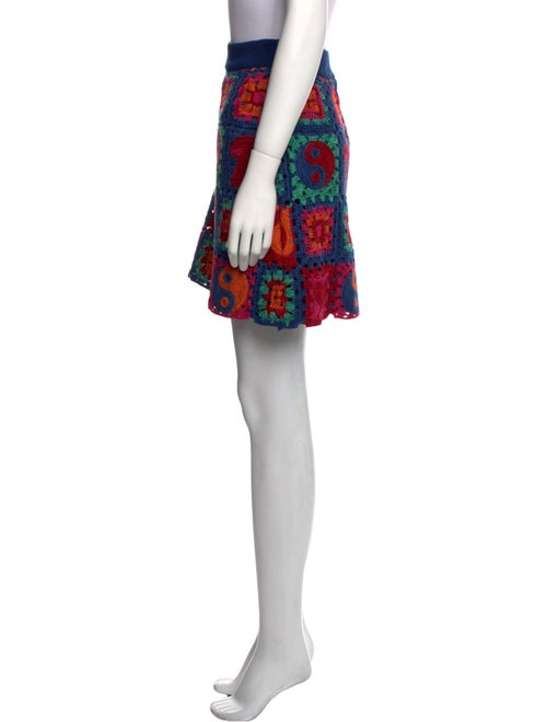 Farm Rio Floral Print Mini Skirt