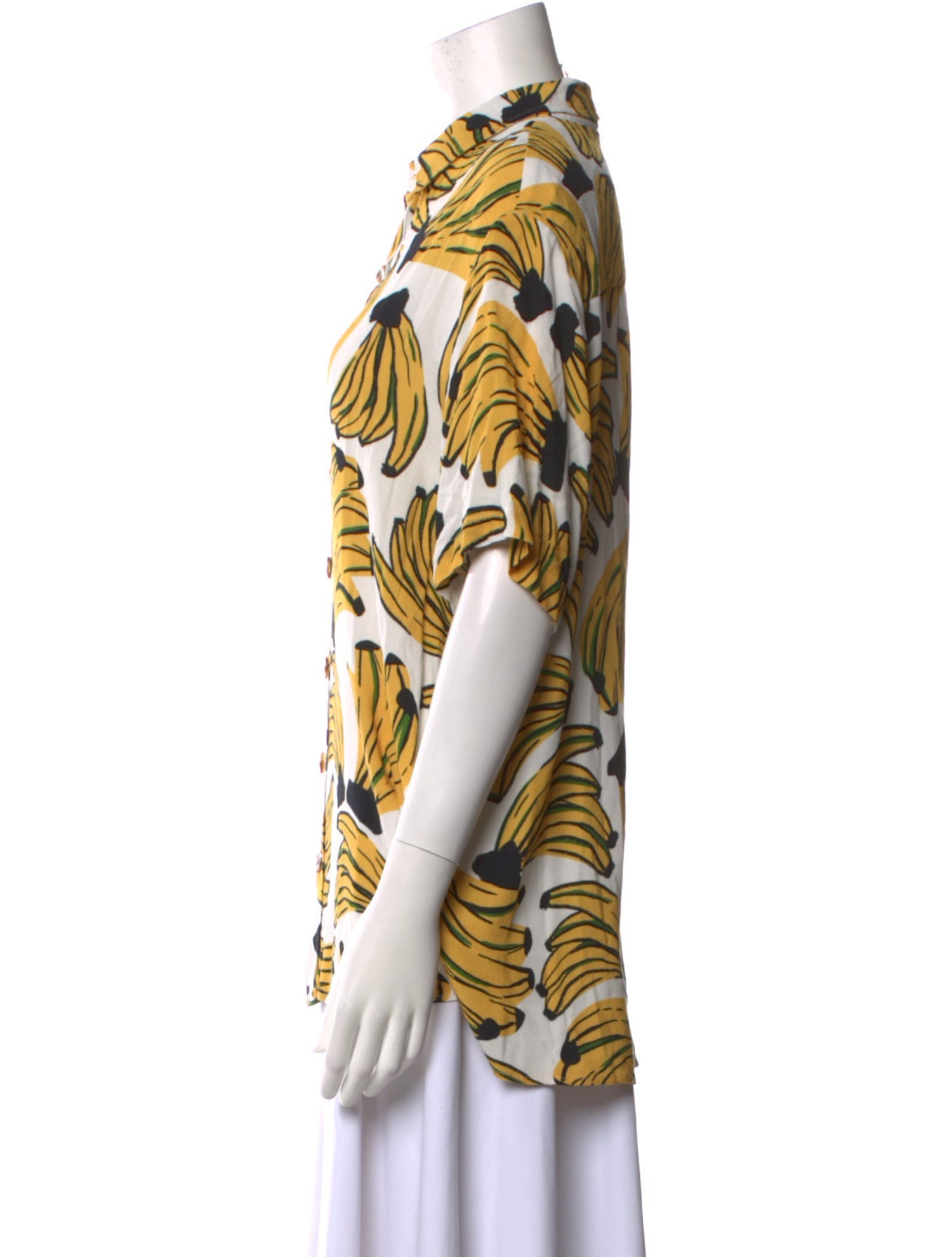 Farm Rio Printed V-Neck Blouse