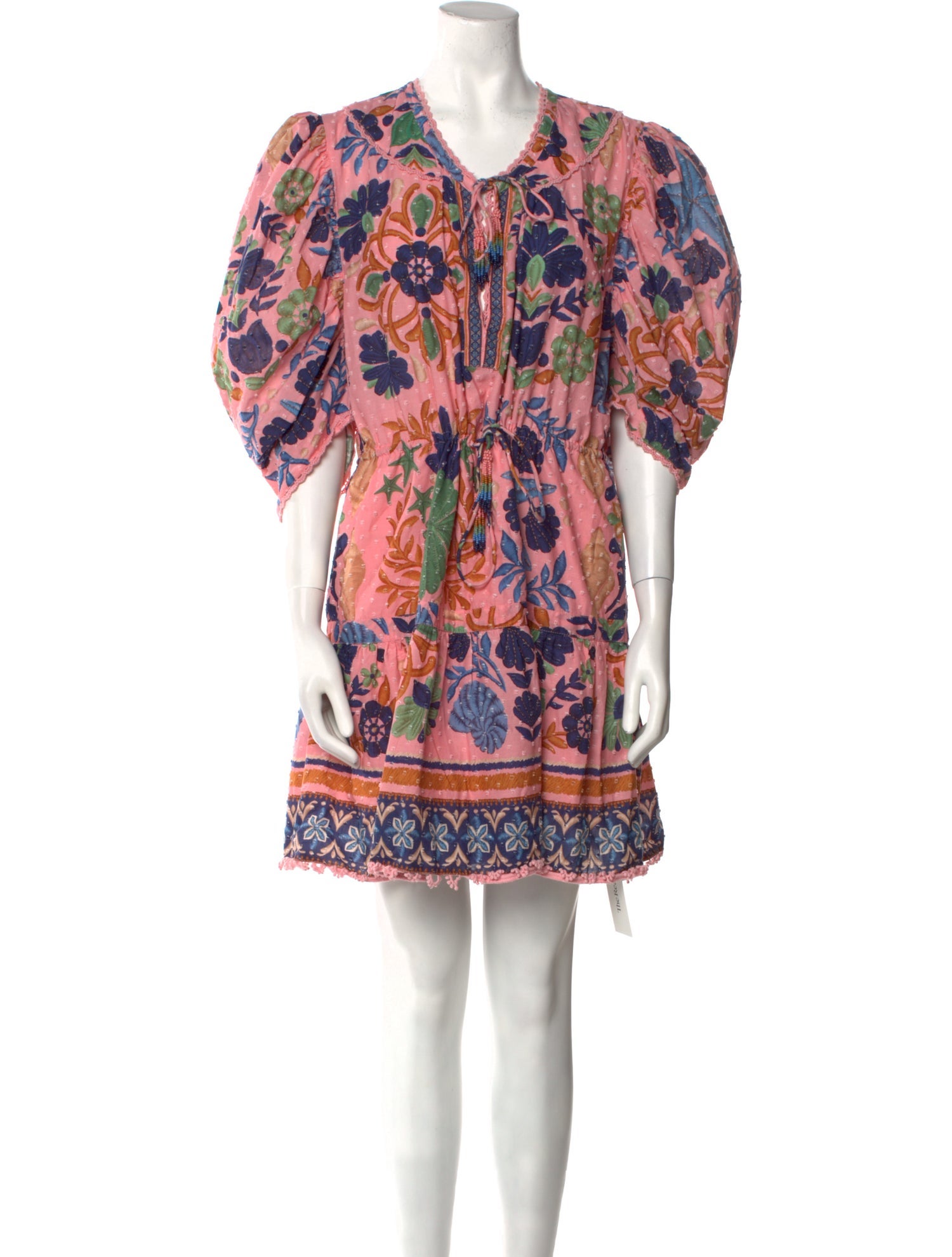 Farm Rio Floral Print Mini Dress