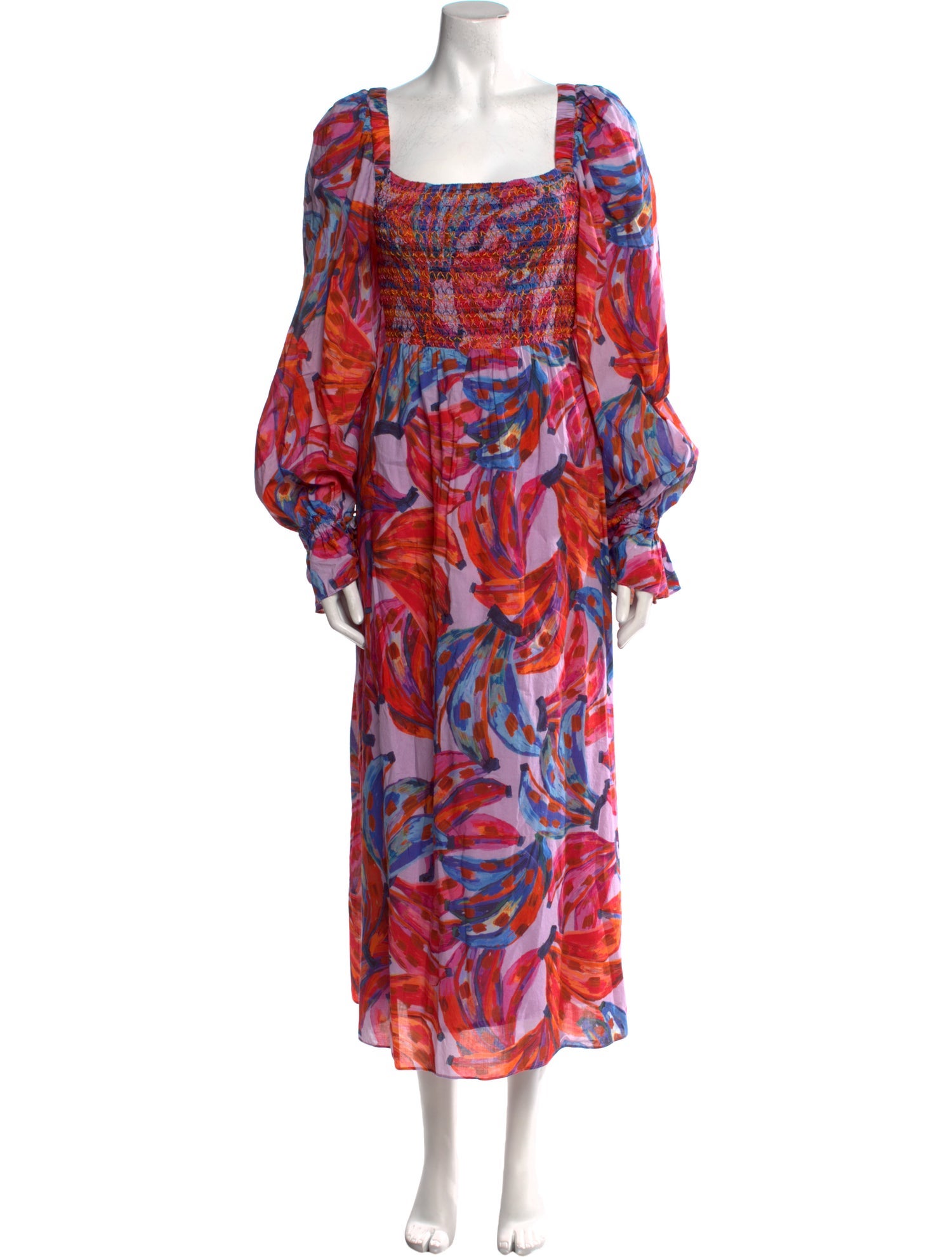 Farm Rio Floral Print Long Dress