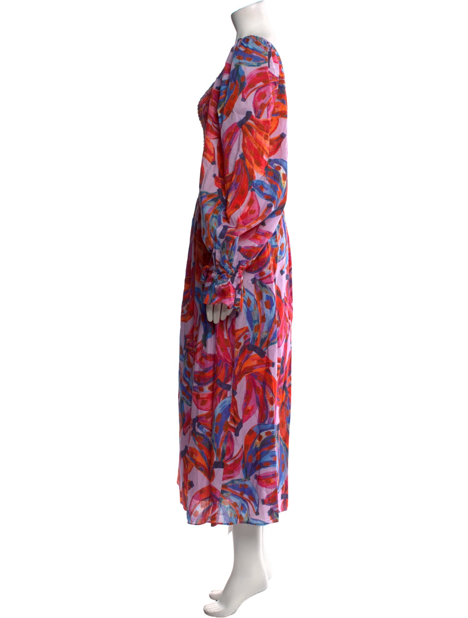 Farm Rio Floral Print Long Dress