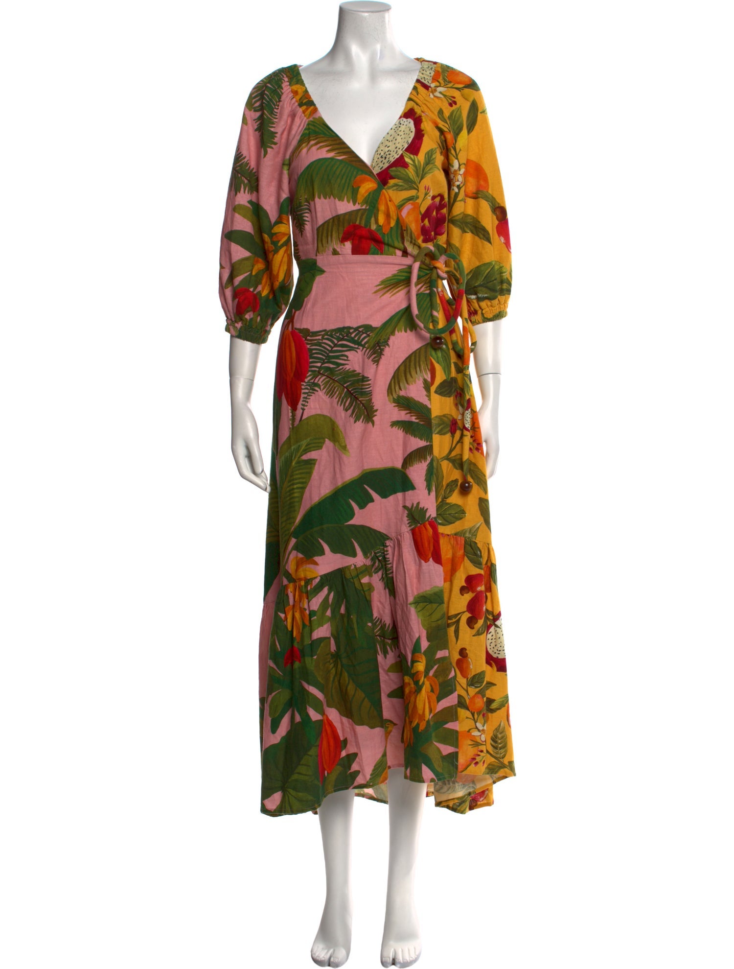 Farm Rio Linen Long Dress