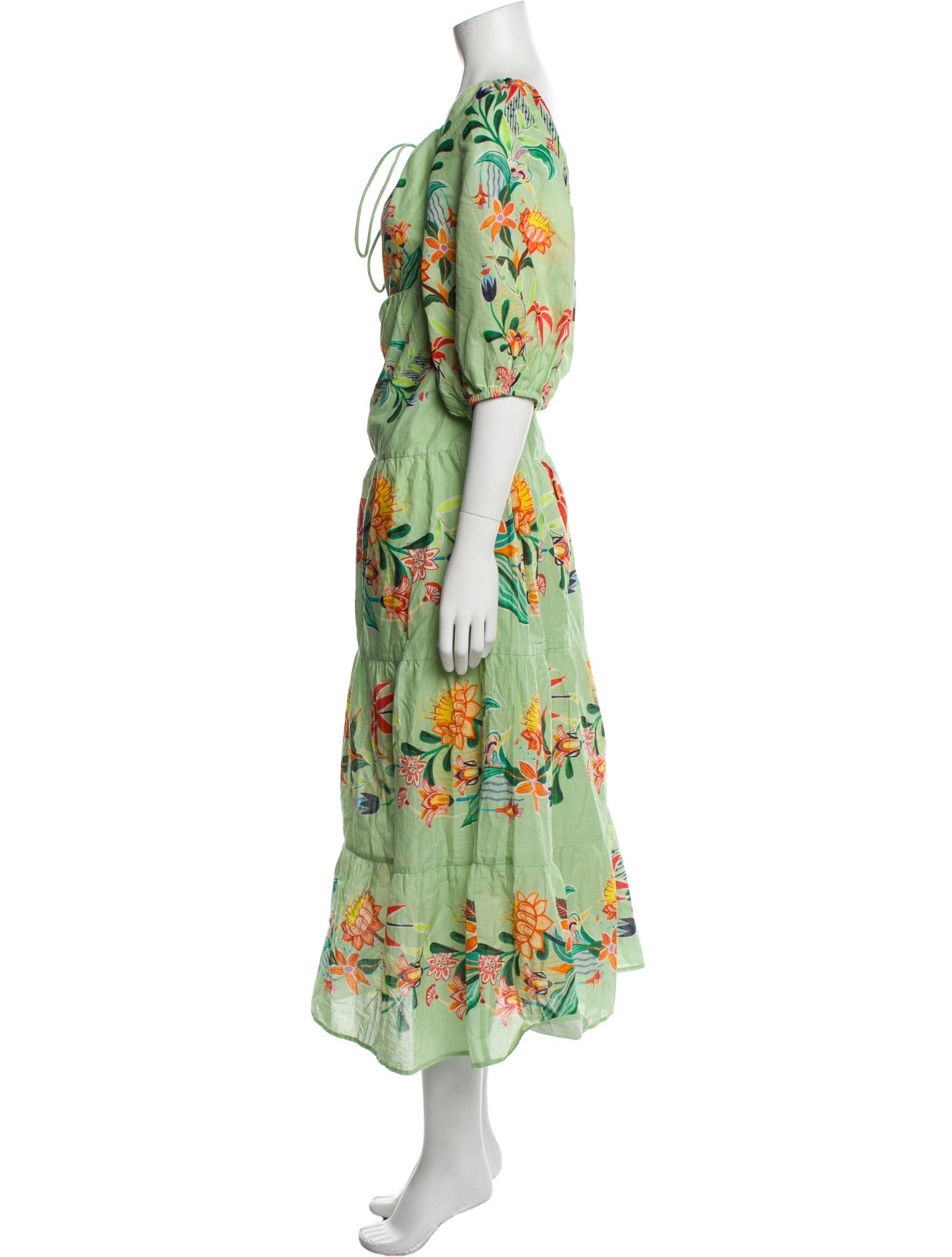 Artificial Flowers A New Day Green Floral Dress ZIMMERMANN Floral-print  Dress Blue FARFETCH