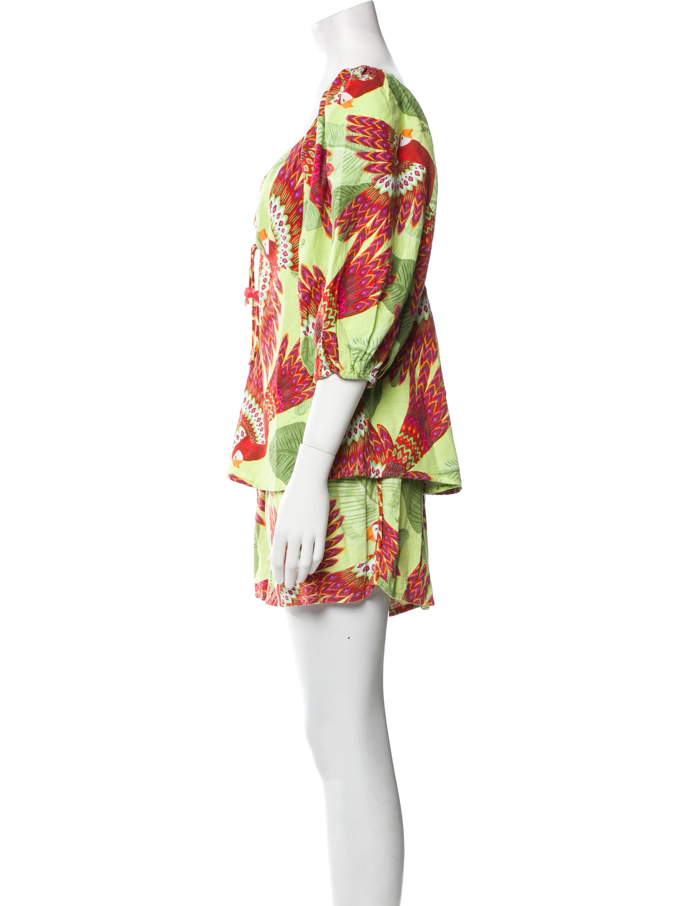 Farm Rio Linen Printed Short Set