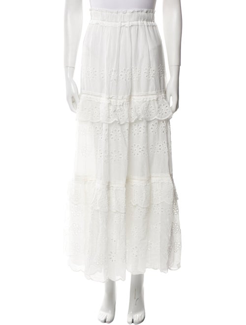 Farm Rio Lace Pattern Long Skirt