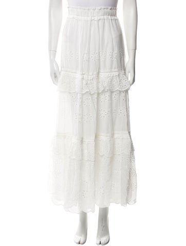 Farm Rio Skirts Lace Pattern Long Skirt L