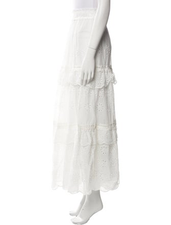 Farm Rio Lace Pattern Long Skirt