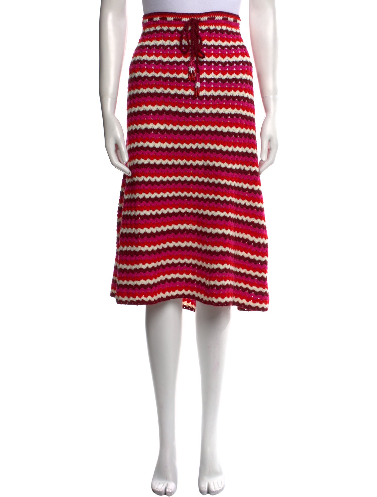 Farm Rio Striped Knee-Length Skirt