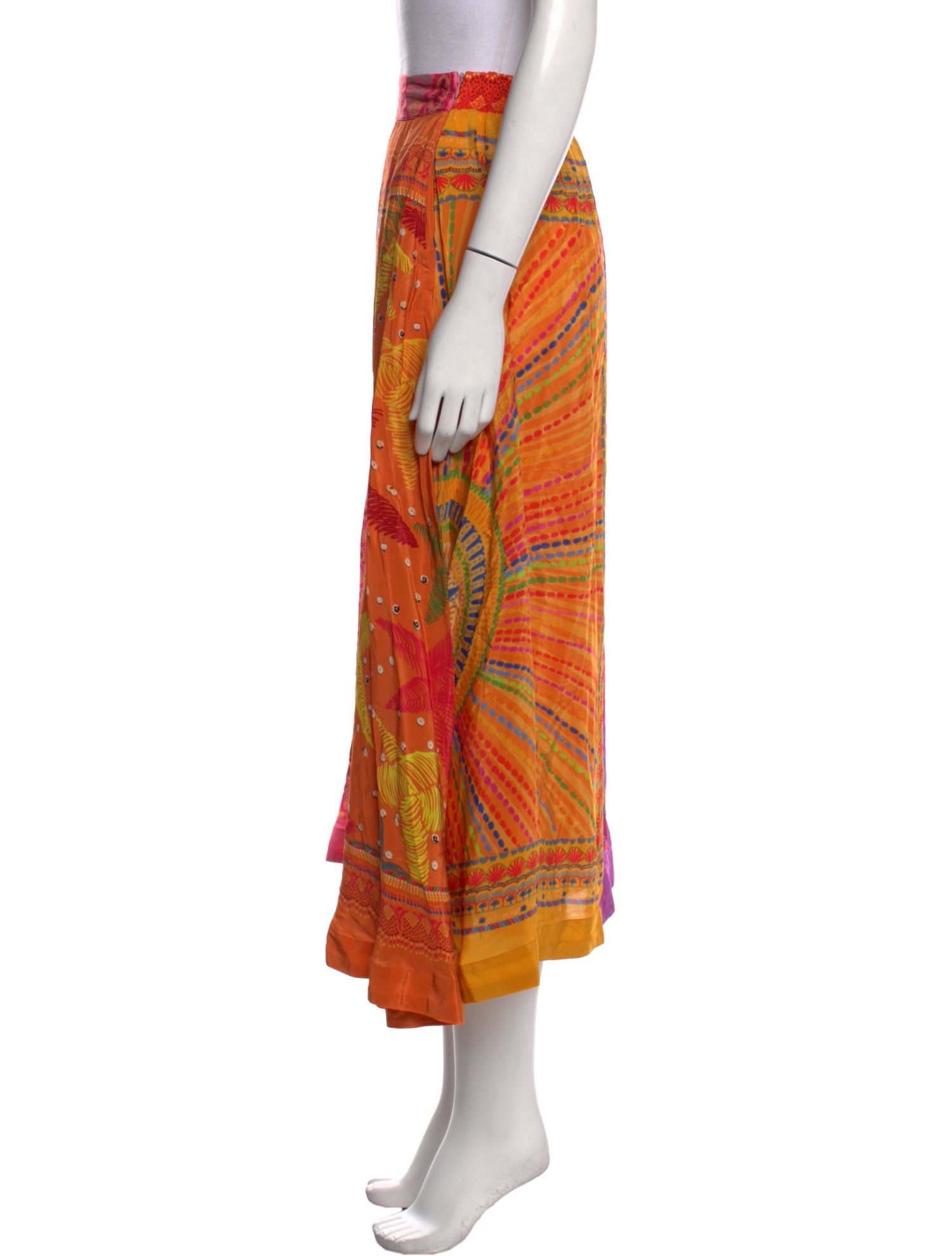Farm Rio Printed Midi Length Skirt