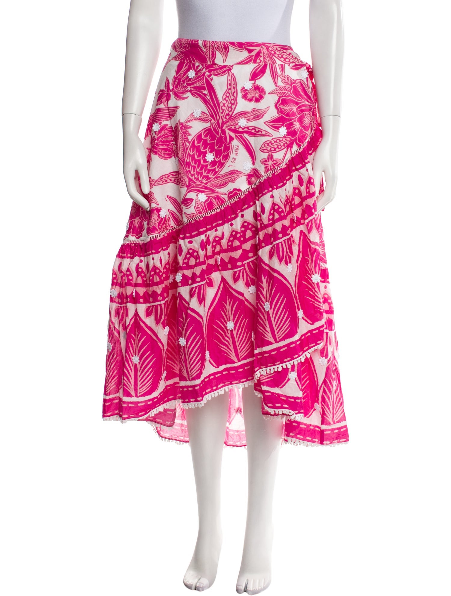 Farm Rio Printed Midi Length Skirt w/ Tags