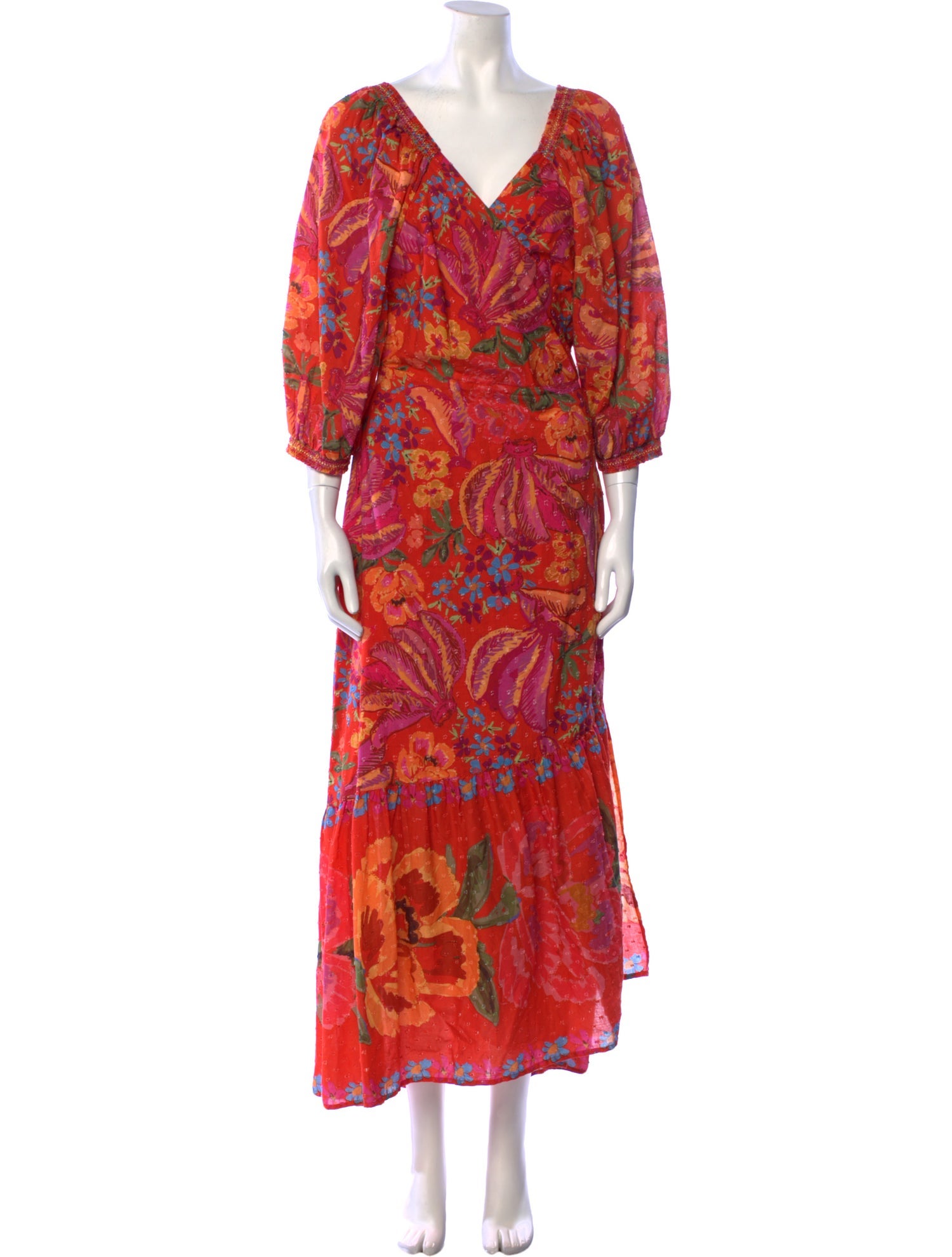 Farm Rio Printed Long Dress