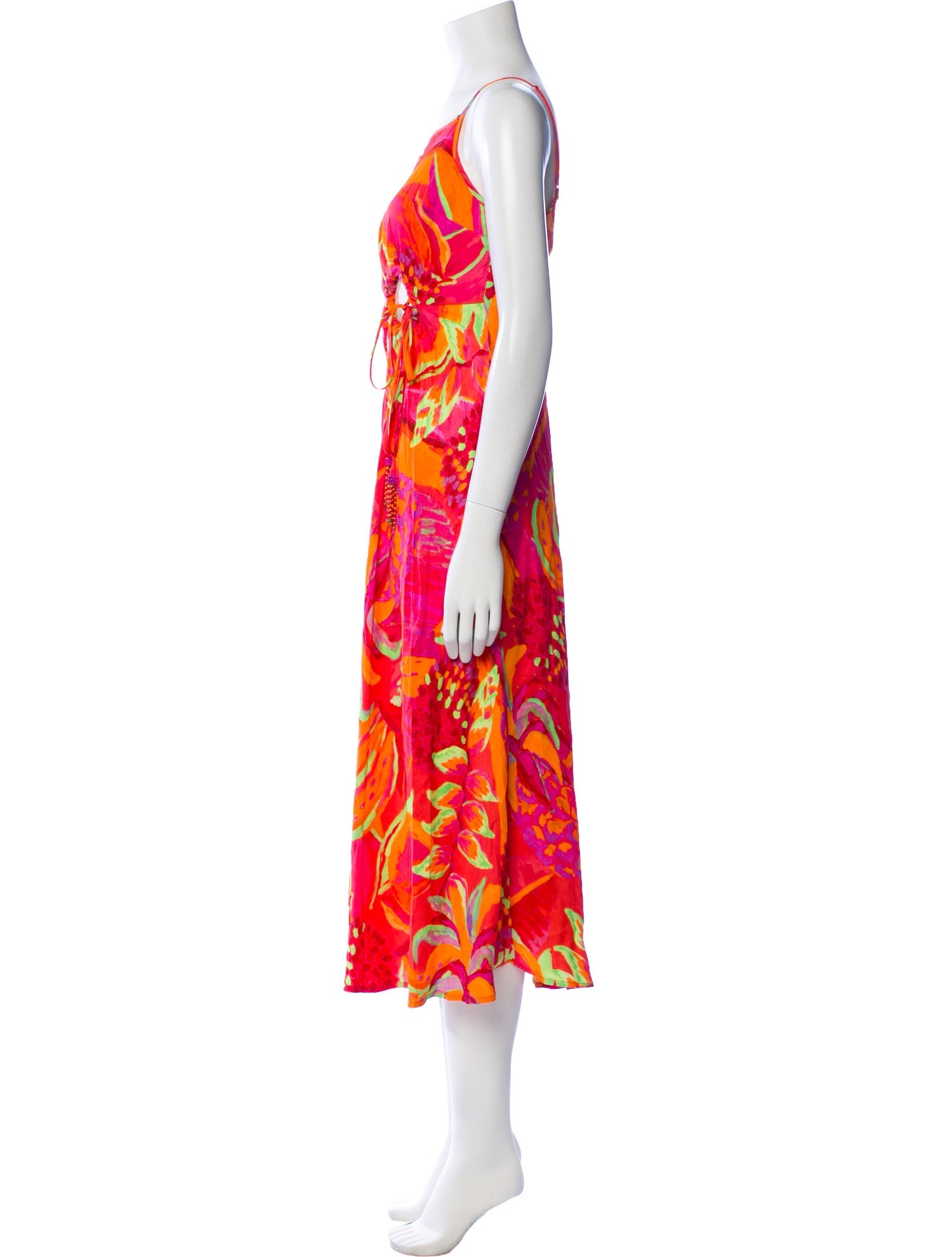 Farm Rio Printed Midi Length Dress w/ Tags