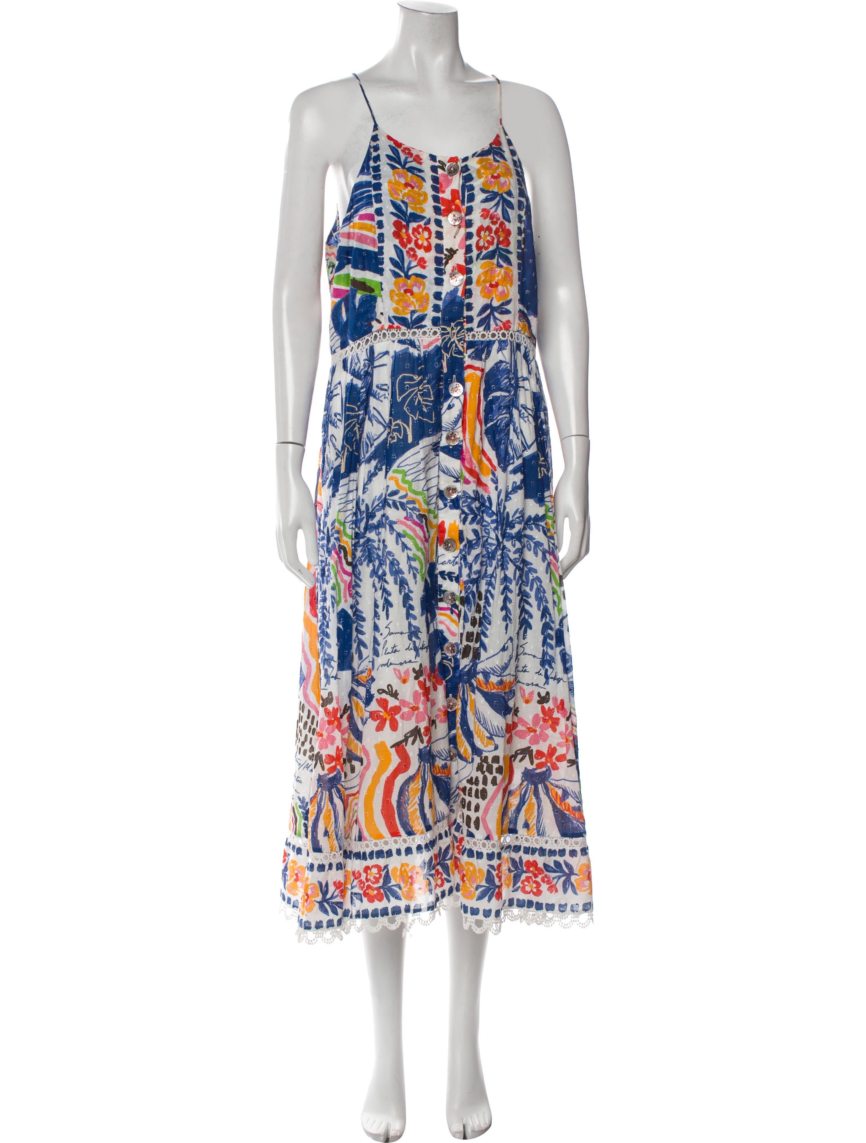 Farm Rio Printed Long Dress