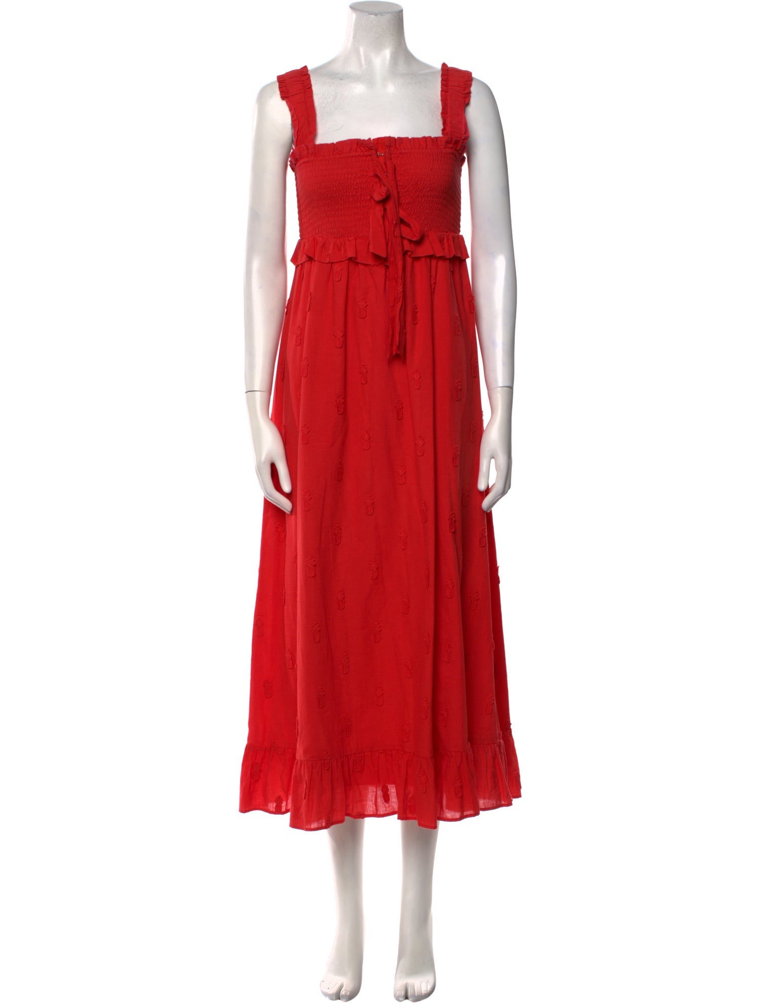 Farm Rio Square Neckline Long Dress