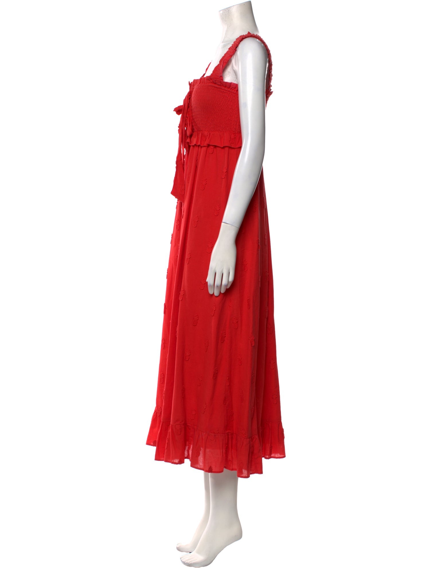 Farm Rio Square Neckline Long Dress